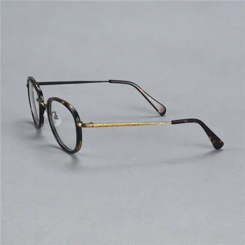 Yuvarlak Optik Çerçeve İçin Uygun Yüksek Diyoptri Reçete Gözlük Yüksek Güç Gözlük Kedi Gözü Kalın Jant Çerçeve Vintage Nerd
