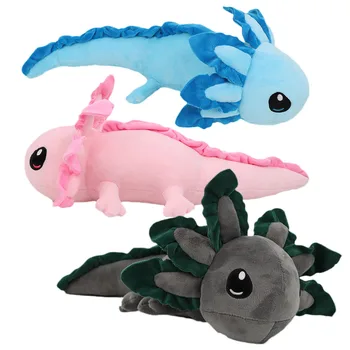 44 Axolotl peluş oyuncak Yumuşak Doldurulmuş Hayvan Balık Peluş Bebek Karikatür Figürü peluş oyuncaklar Çocuklar Yetişkinler için noel hediyesi Ev Dekor