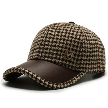 Siyah Kahverengi Balıksırtı golf şapkaları Vintage İngiliz Tarzı Tenis Kap Yaz şoför şapkaları Erkekler Kadınlar için