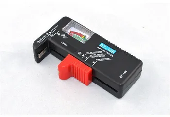 Pil test cihazı BT-168D AA / AAA / C / D / 9 V / 1.5 V Evrensel Düğme Pil voltmetre Test