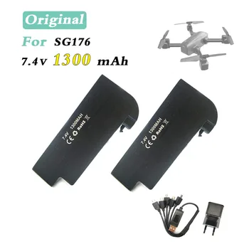 Orijinal SG176 FPV drone pili 7.4 v 1300mah USB şarjlı 2020 Yeni SG176 GPS fırçasız motor Drone Quadcopter Pil
