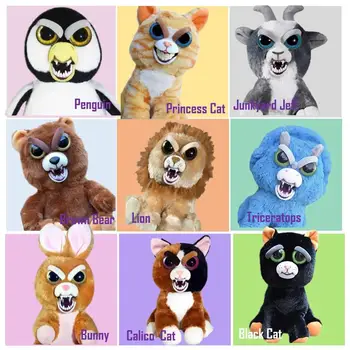 Alıngan Evcil Komik yüz değiştirme unicorn yumuşak oyuncaklar çocuklar için dolması peluş ejderha kızgın hayvanlar bebek panda