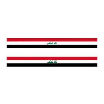 YJZT 2X17. 3 CM*1.8 CM Yaratıcı Motosiklet Irak Irak Bayrağı Araba Sticker Çıkartması 6-1153