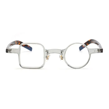 Kadın Yuvarlak Gözlük Çerçeveleri Erkekler Kare Nerd Retro Vintage Optik Gözlük Çerçevesi Kaplumbağa Uyumsuzluğu 2021 Popüler Gözlük Çerçeveleri