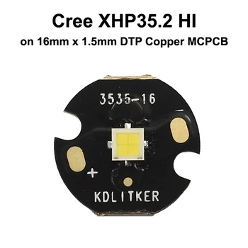 Cree XHP35. 2 HI Beyaz 6500 K CRI80 SMD 3535 LED Verici Uzun Atış El Feneri DIY