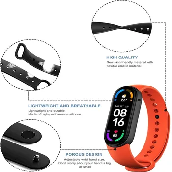 Saat kayışı Xiaomi Mi Band İçin 7 6 5 4 3 Naylon Örgü Kayış Smartwatch İçin Silikon Watchband Yedek Bileklik Bilezik