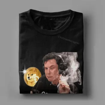 Benim Finansal Danışman Elon Misk Dogecoin T-Shirt Erkekler Wallstreetbets GME WSB Büyük Boy T Shirt Taşlar Tüccar Bitcoin Tees Y2K