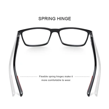 MERRYS tasarım Erkekler Lüks Gözlük Çerçeve Miyopi Reçete Gözlük Bahar Menteşe Silikon Tapınak Ucu S2518