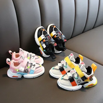 Çocuklar için Ayakkabı Erkek Bebek Yürümeye Başlayan Sneakers Moda Butik Nefes Küçük Bebek Kız spor ayakkabı Boyutu 21-30 Yeni Sonbahar Ayakkabı