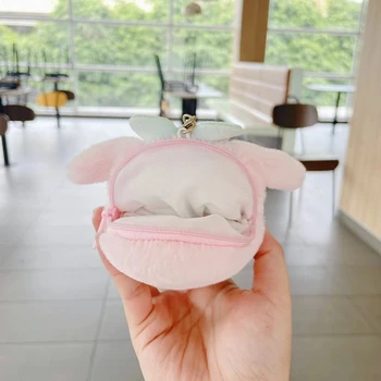 Sanrio Airpods Kapak Peluş Kılıf Hello Kitty Cinnamoroll Kuromi bozuk para cüzdanı Kawaii Anahtarlık Peluş doldurulmuş oyuncak Kolye Oyuncak Melodi