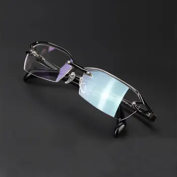 Reven Jate F1143 Optik Gözlük Saf Titanyum Çerçeve Reçete Gözlük Rx Erkek Gözlük Erkek Gözlük