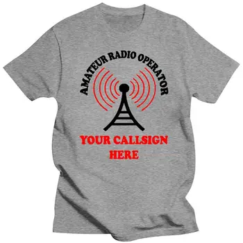 Yeni Amatör Amatör Radyo Çağrı İşareti Anten Mens Womens 2021 Üstleri Tee T Gömlek Boyutu 8 10 12 S-Xxl T-Shirt Özel Baskı