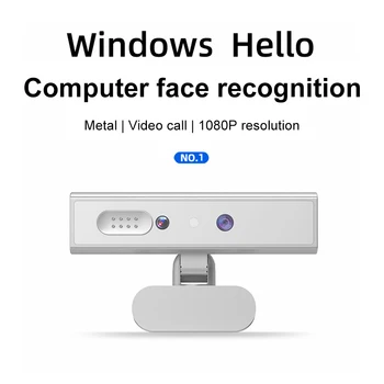 5MP 1080P Kamera 120 Geniş Açı Yüz Tanıma Kamerası 360 Dönen Masaüstü Dizüstü Bilgisayar Desteği Windows 10/11 Sistemi