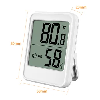 Amvolta Yeni Dijital Termometre Higrometre Arka Hava İstasyonu Sıcaklık Nem Ölçer Bebek Odası için