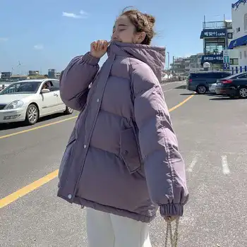 Kadın pamuklu ceket 2022 Kış Yeni Sıcak Rahat kadın Aşağı Ceket pamuklu giysiler Kore Gevşek Moda Kış kadın ceketi