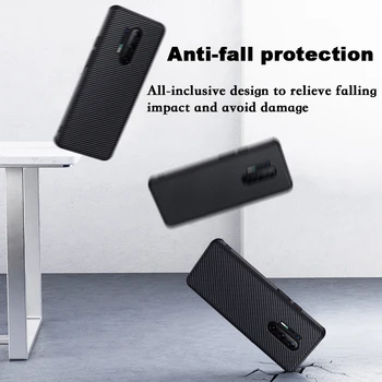Arvin Orijinal Aramid Elyaf Naylon telefon kılıfı İçin OnePlus 9 9Pro 7T 7T Pro 8 8Pro Karbon Karbon Fiber Anti-fall arka kapak Kabuk