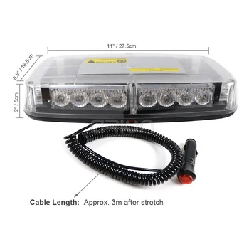 Araba Çatı çakarlı lamba 24 LED yanıp sönen Acil Durum uyarı ışığı Lambası polis arabası Yangın Araba kamyon çatı flaş ışığı beacon DC12V 24V