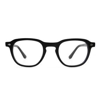 Marka Tasarımcısı Kaplumbağa Asetat Optik Miyopi Gözlük Çerçevesi Kadın Erkek Perçin Oval Reçete Gözlük Çerçevesi Oculos