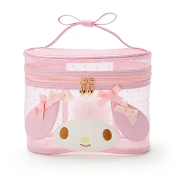 Kawaii Sanrio Aksesuarları Mymelody Kuromi Onpompurin Sevimli Yumuşak Çanta makyaj kutusu Çantası Masaüstü saklama çantası Hediye Oyuncak Çocuk