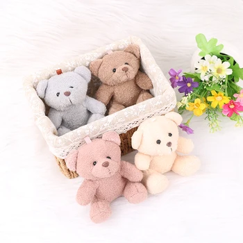 10 cm Yumuşak doldurulmuş oyuncak Ayı oyuncak ayı peluş oyuncak Bebek Yama Ayı Bebek Hayvanlar Oyuncak Çocuk Kız Doğum Günü Düğün Kız Hediyeler