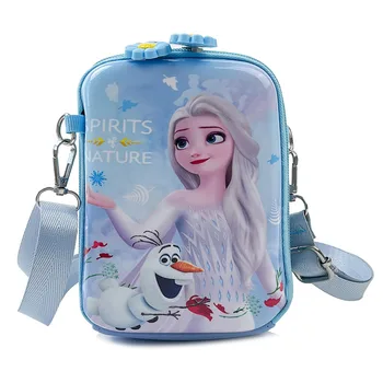 2022 Disney Dondurulmuş 2 Elsa Anna Karikatür Prenses Messenger Sevimli Çanta Sıcak Oyuncaklar Noel Yeni Yıl Hediye Çocuklar için
