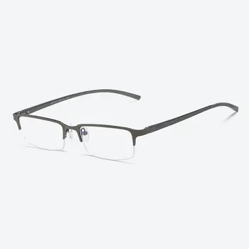 Gözlük Adam Yarım Jant Magnezyum Alüminyum alaşımlı Çerçeve Gözlük İş Tarzı Optik Gözlük