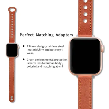 Hakiki Deri Kayış Apple için İzle Serisi 7 6 5 4 3 2 SE Moda Dijital akıllı saat Bilezik Watchband iWatch için 3 4 5 6 7