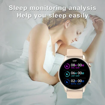 LIGE AMOLED Smartwatch Spor Spor İzci Uyku Kalp Hızı Bilezik IP68 Su Geçirmez Yeni Kadın akıllı saatler Android IOS İçin