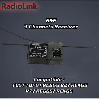 Orijinal Radyolink R6F Gyro R4F Alıcı 2.4 GHz 6/4 CH FHSS 400 metre için T8S / T8FB / RC6GS V2 / RC4GS V2 / RC6GS / RC4GS