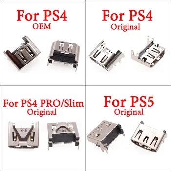 5 ADET HDMI uyumlu Port Soket Arabirim Konektörü Sony PS4 İçin PS5 İçin PS4 Pro Slim Jack