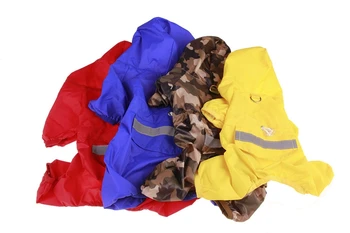 Büyük küçük Köpek Yağmurluk Köpek Giysileri Su Geçirmez Hoodie Ceket Tulum Nefes 6 renkler Pet yağmurluk Malzemeleri XS-5XL