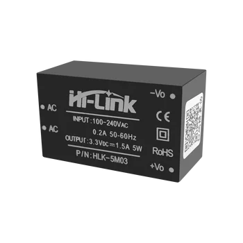Ücretsiz kargo 5 adet / grup HLK-5M03 220 V için 3.3 V 5 W mini güç kaynağı modülü akıllı ev anahtarlama AC DC trafo