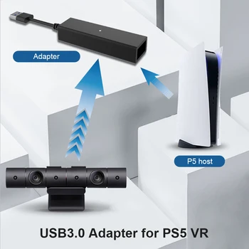 Için PS5 / PS4 VR Kablosu Adaptörü USB3. 0 Oyun Konsolu Mini Kamera Konektörü Oyun Dönüştürücü Aksesuarları SONY Playstation 5