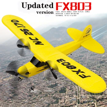 Ücretsiz kargo FX803 süper planör uçak 2CH Uzaktan kumanda uçak oyuncaklar çocuklar için hediye olarak uçmaya hazır FSWB