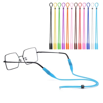 20 adet Elastik Silikon Gözlük Kordon Gözlük Zinciri Gözlük Anti Kayma Boyun Tutucu Siyah Beyaz Kahverengi Sarı Kırmızı Mavi Yeşil