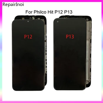 Orijinal Kullanılan lcd ekran Ekran Philco Hit P12 P13 Çerçeve İle lcd ekran dokunmatik ekranlı sayısallaştırıcı grup Değiştirme