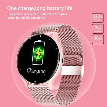 LIGE Yeni akıllı saat Erkekler Kadınlar Tam Dokunmatik Ekran nabız monitörü spor bilezik Su Geçirmez Bayanlar Android ıOS için Smartwatch