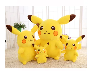 35/45/65cm Pokemon Pikachu peluş oyuncaklar Doldurulmuş Oyuncaklar Japonya Film Pikachu Anime Bebek Noel Doğum Günü Hediyeleri Çocuk için