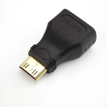 Mini HDMI uyumlu Dönüştürücü Erkek Standart Uzatma Kablosu Adaptörü Dişi Erkek Dönüştürücü Altın Kaplama 1080P 1/2/5 adet