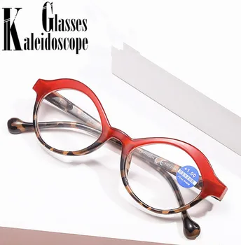 Küçük Oval okuma gözlüğü erkekler kadınlar Anti mavi ışık hipermetrop gözlük bilgisayar optik presbiyopik gözlük +1.0 1.5 2.0 2.5
