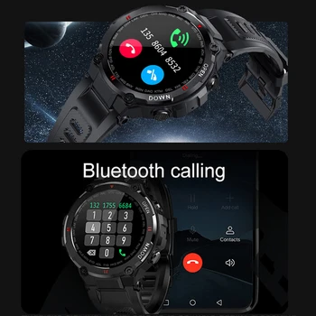 CanMıxs Smartwatch Bluetooth Çağrı akıllı saat Erkekler açık hava sporları spor takip saati Kalp Hızı Müzik 400mAh Android IOS İçin