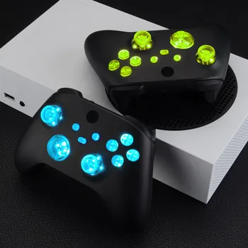 EXtremeRate D-pad Thumbsticks Başlangıç Geri Sync ABXY Düğmeler 7 Renkler 9 Modları DTF LED Kiti Xbox Serisi X / S (Çekirdek) denetleyici