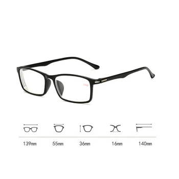 Zilead Miyopi Gözlük Kare Miyop Gözlük Kadın Erkek Reçete Kısa görüşlü Gözlük Diopters - 1.0 to-4.0 Unisex