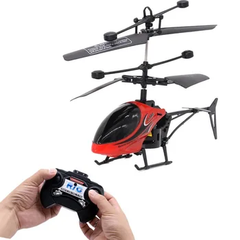 Mini Uçak Modeli Çocuklar için Dayanıklı Oyuncaklar Hediyeler Uzaktan Kumanda Helikopter İşık Usb Şarj ile Düşmeye Dayanıklı