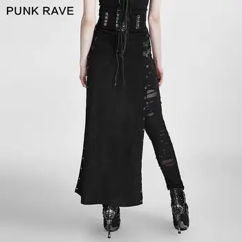 Yeni Punk Rave kadın Gotik Max etek, Steampunk Kaya copslay giyim Q298