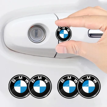 Araba Kapı Kilidi Anahtar Deliği Sticker Oto anahtar çıkartması Amblemi BMW E46 E39 E90 E60 E36 F30 F10 E34 E30 F20 E92 M3 M4 M5 X5 X6 Z4 M3