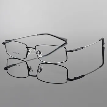 Erkek Titanyum Alaşımlı Tam Jant Esnek Tunç Gri Gözlük Çerçeveleri Optik Miyopi Gözlük RX Mümkün Gözlük Gözlük