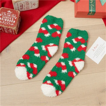 1 Çift Kadın Çorap Rahat Kış Noel Çorap David'in Geyik Pamuk Karikatür Sıcak Tutmak Sevimli Bayan Kız Çorap noel hediyesi Kutusu
