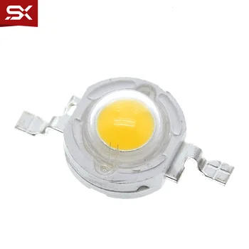 50 ADET SMD LED COB lamba çip 1W 3.2-3.6 V 100-220LM Mini LED ampul diyot ışık boncuk DIY LED projektör Spot Downlight