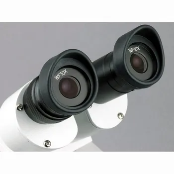 Özel Teklif-- - Açılı Kafa ile AmScope 10X-30X Kompakt Çok Lensli Stereo Mikroskop, Metal Ayağı Standı, üst Aydınlatma